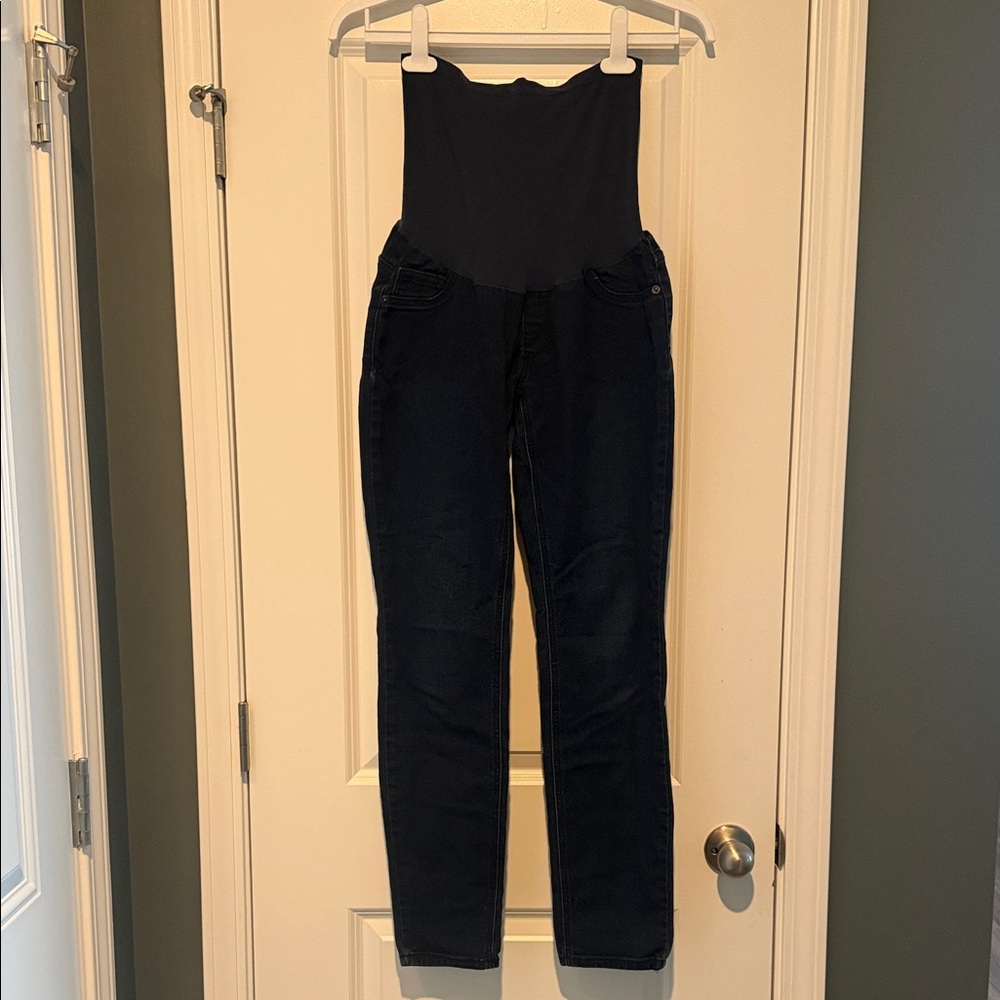 Indigo Blue Maternity Women's Skinny Jeans - Dark Blue